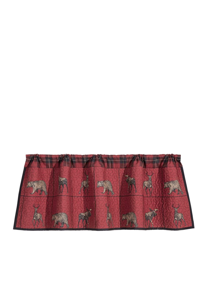 Quilted Woodland Plaid Valance