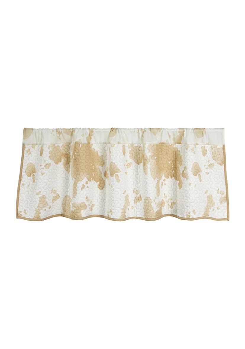 Elsa Cowhide Reversible Quilted Valance