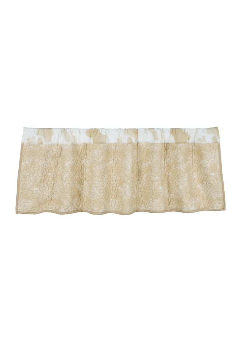 Elsa Cowhide Reversible Quilted Valance