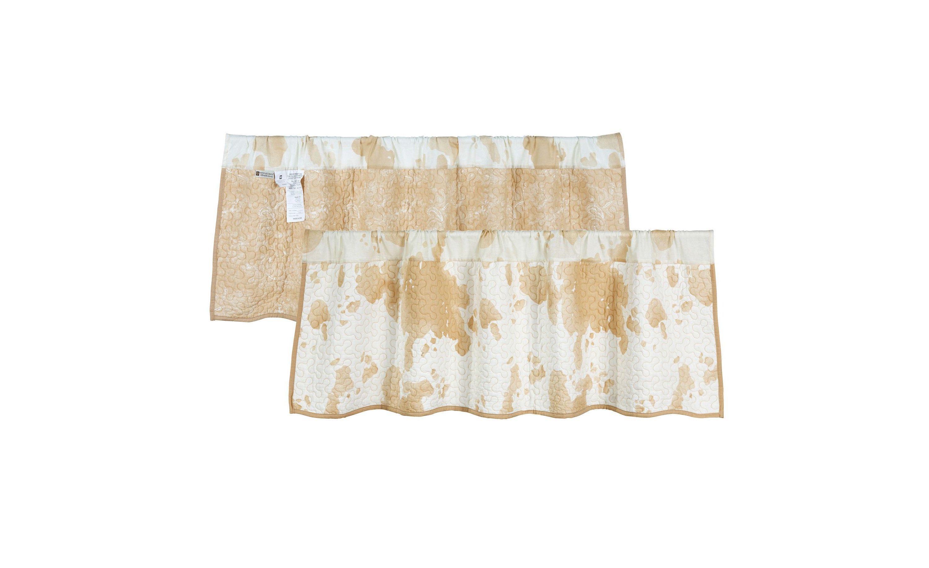 Elsa Cowhide Reversible Quilted Valance