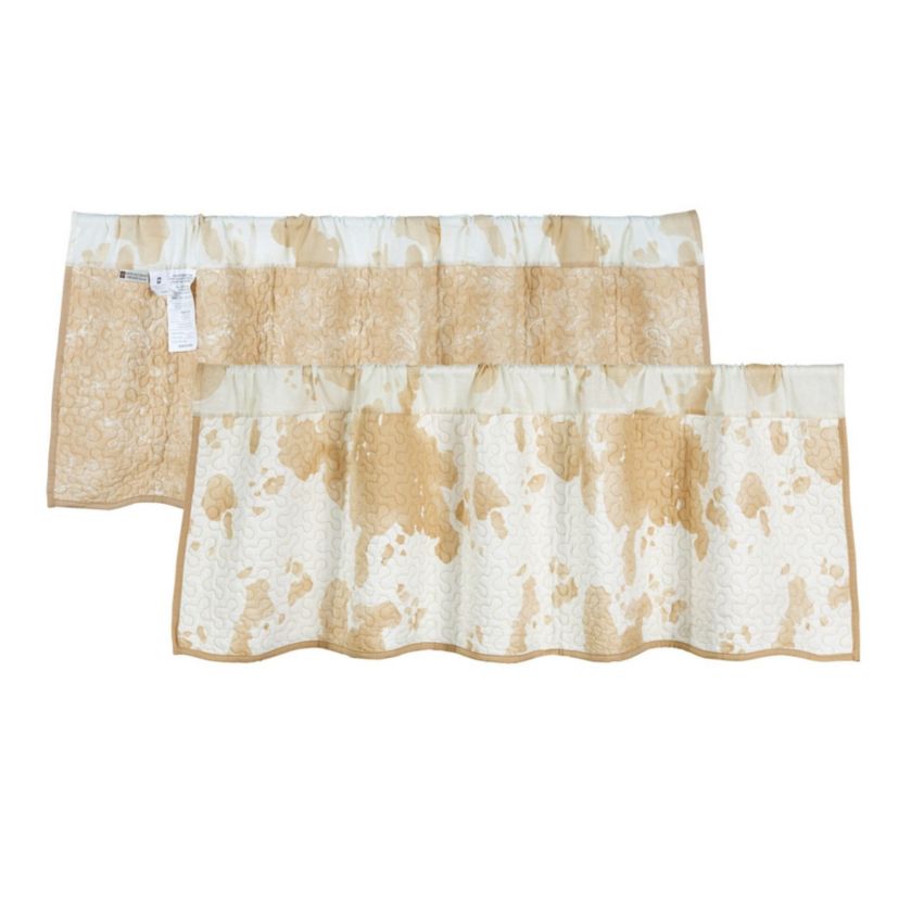 Elsa Cowhide Reversible Quilted Valance