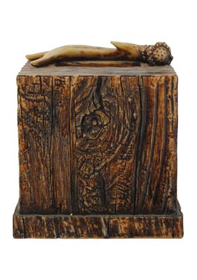 Antler & Tree Bark Tissue Box Cover