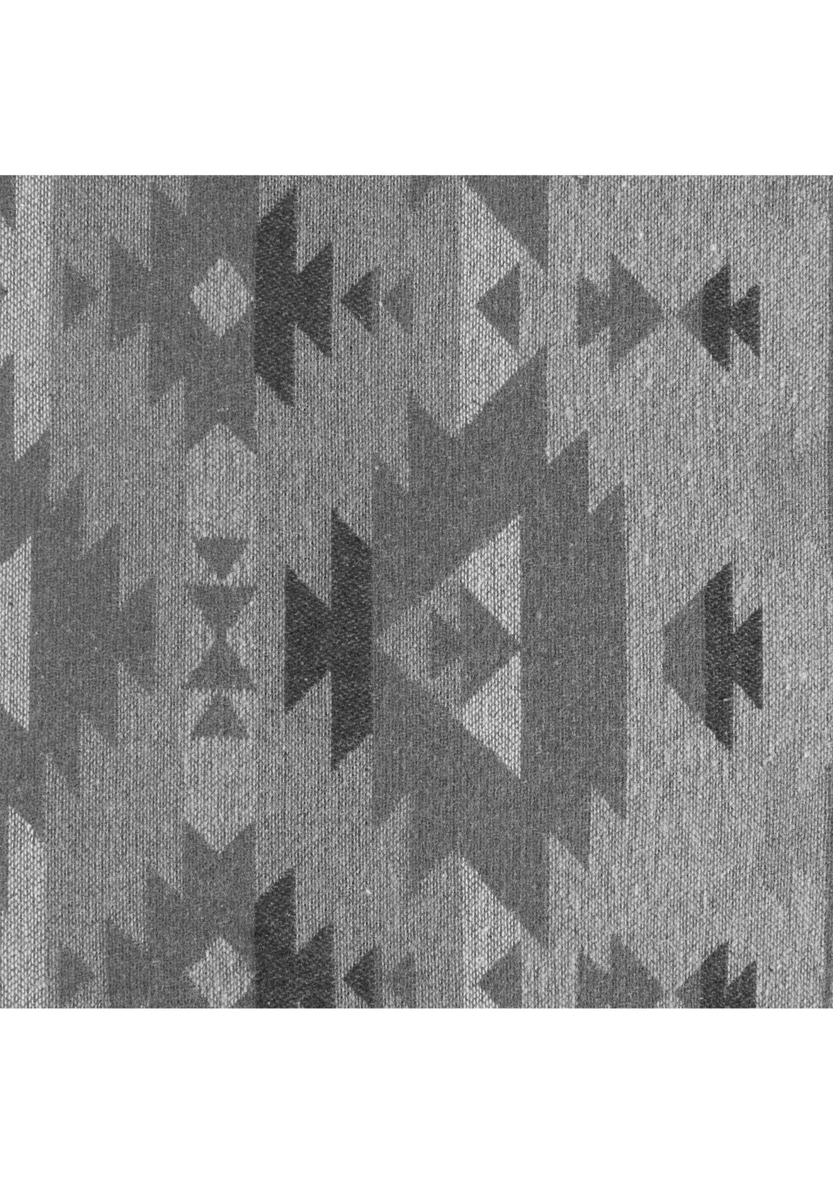 Aztec Design Throw with Shearling Back