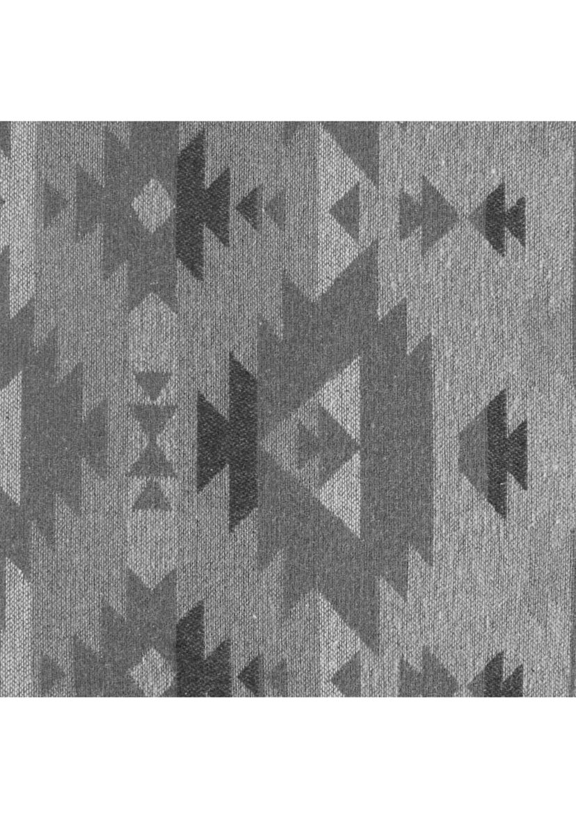 Aztec Design Throw with Shearling Back