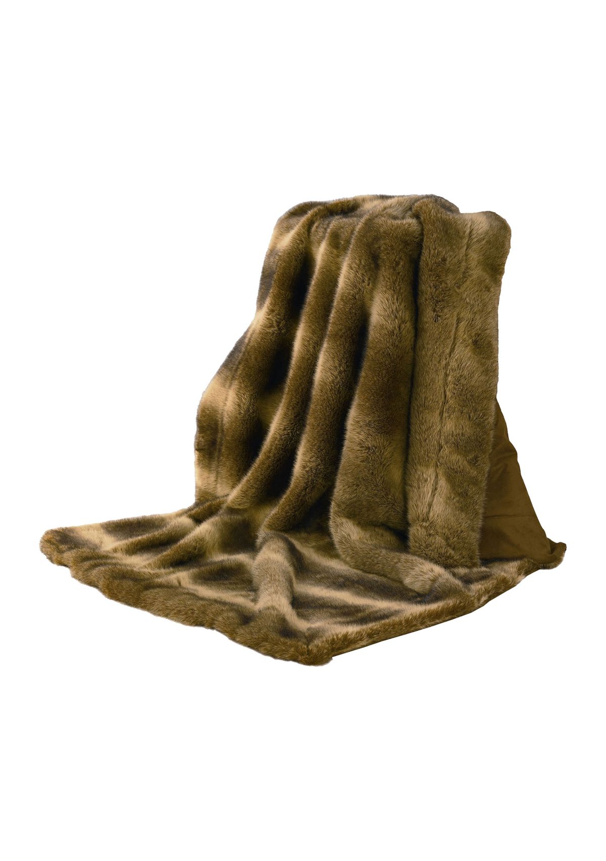 Faux Wolf Fur Oversized Throw Blanket