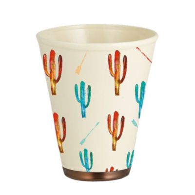 Cactus Ceramic Wastebasket