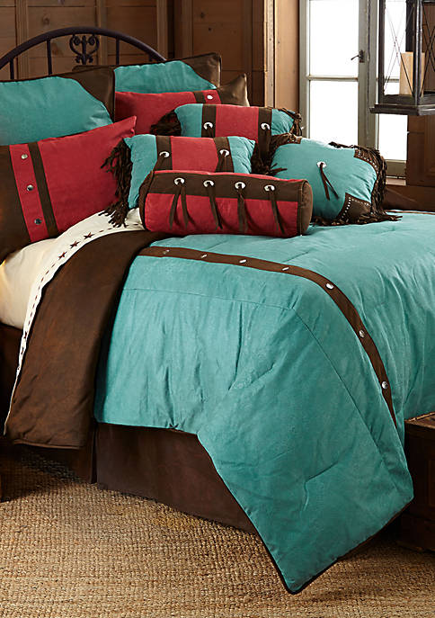 HiEnd Accents Cheyenne Queen Comforter Set 92-in. x