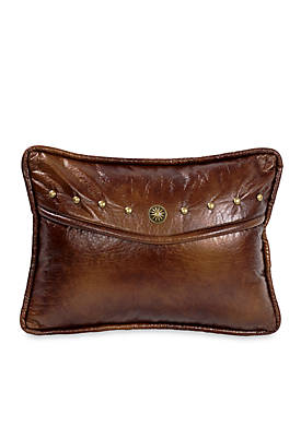 Ruidoso Studded Faux Leather Envelope Pillow