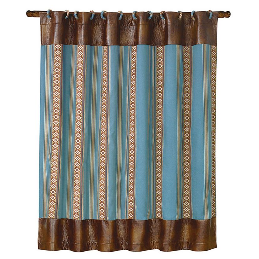Ruidoso Aztec Stripe Shower Curtain