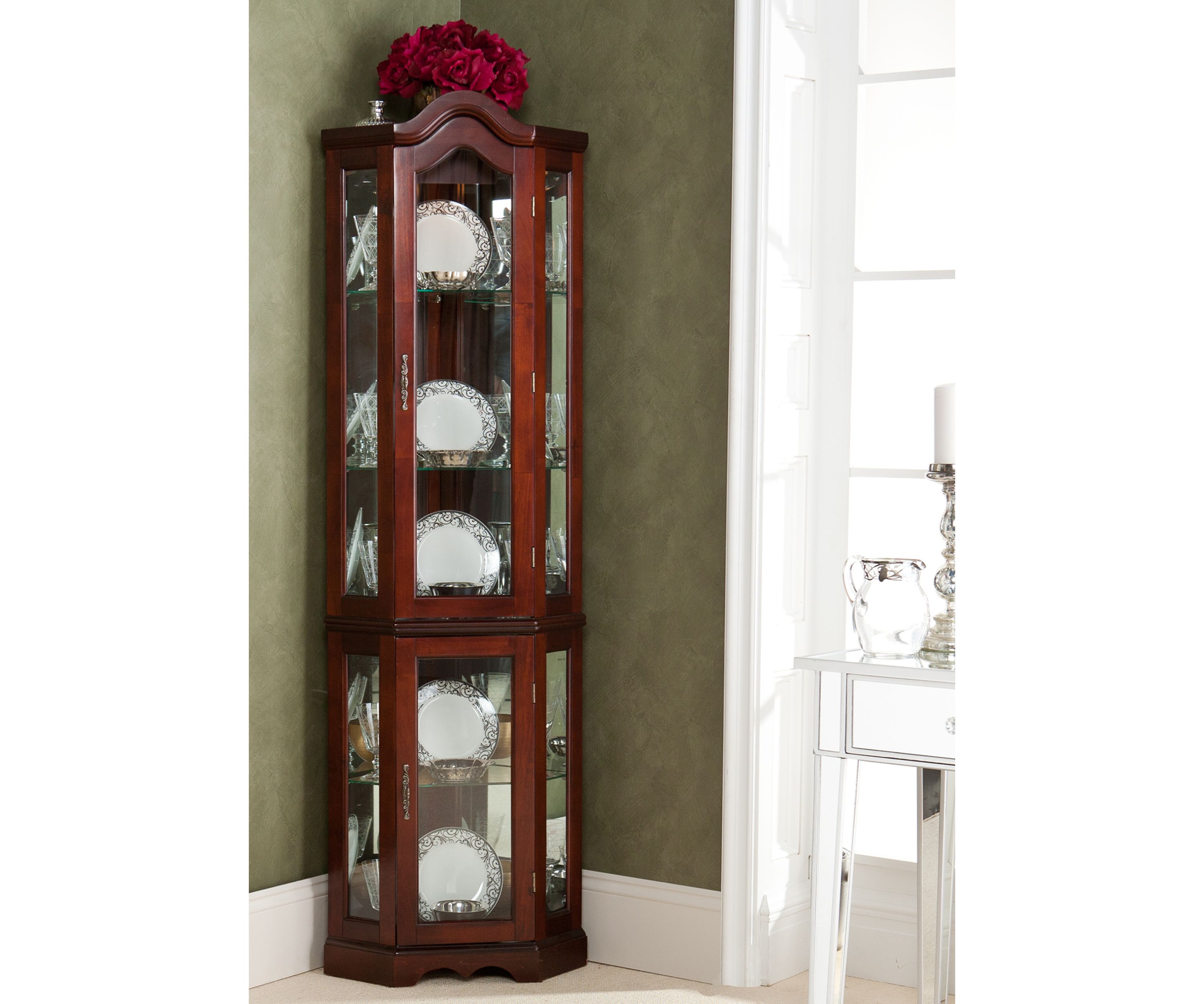 Burke Corner Curio Cabinet