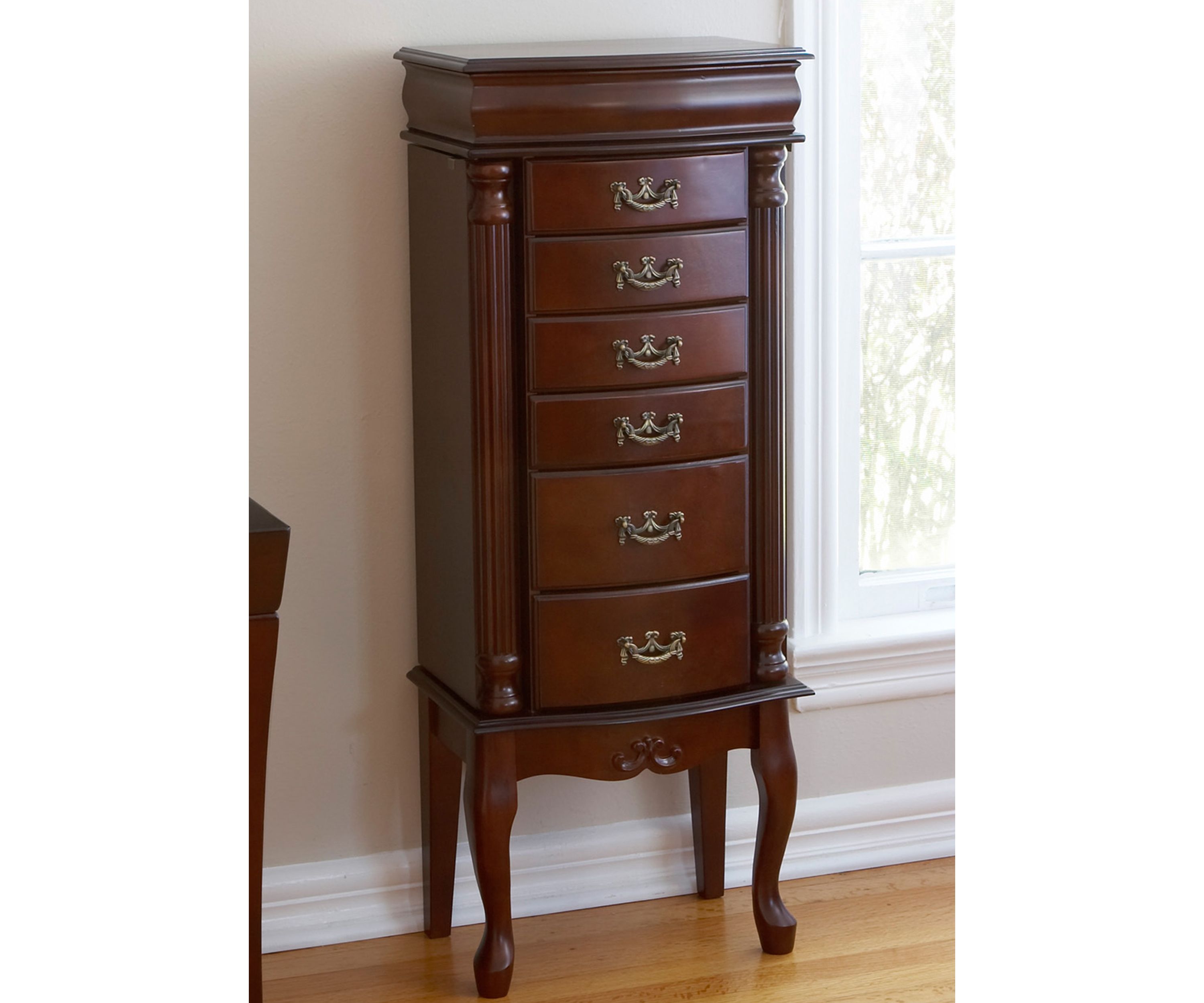 Dane Mahogany Jewelry Armoire