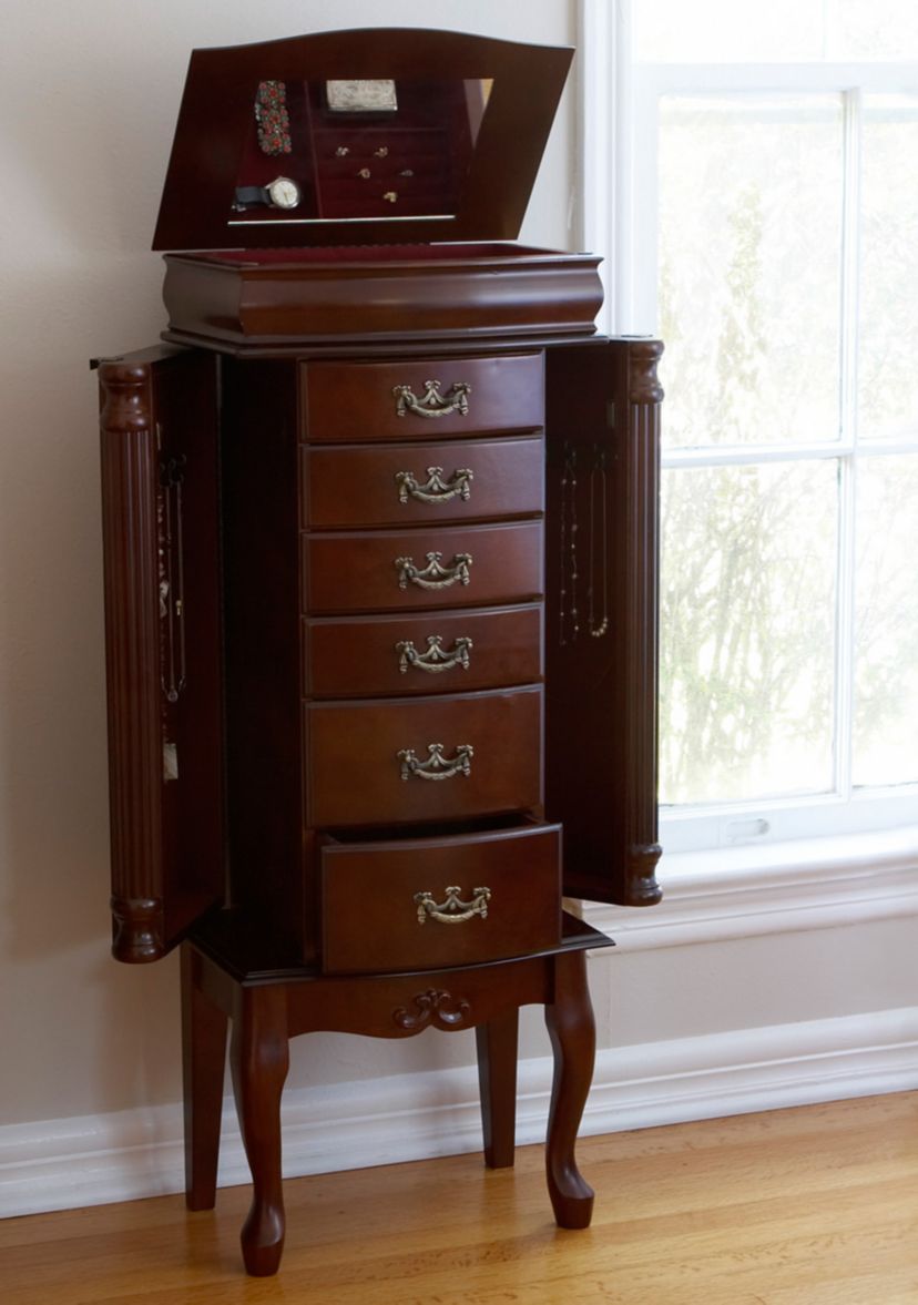Dane Mahogany Jewelry Armoire
