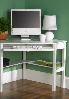 Southern Enterprises Rico Corner Desk White Belk