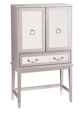 Southern Enterprises Mirage Mirrored Bar Cabinet Belk