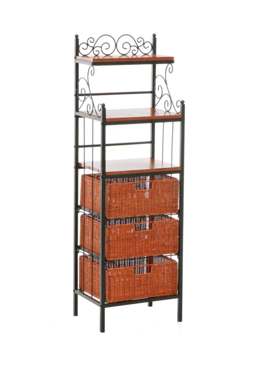Southern Enterprises Culpeper 3-Drawer Rattan Bakers Rack | Belk