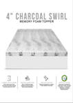 Bamboo Charcoal Infused Memory Foam Mattress Topper