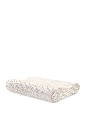 Soft Tex Memory Foam Classic Contour Copper Infused Bed Pillow Belk