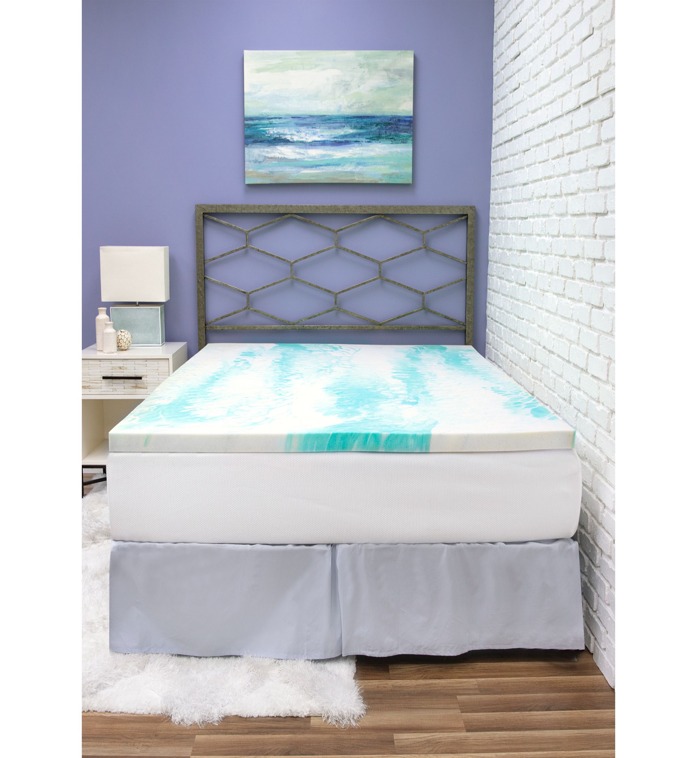 2 Inch Gel Swirl Memory Foam Mattress Topper