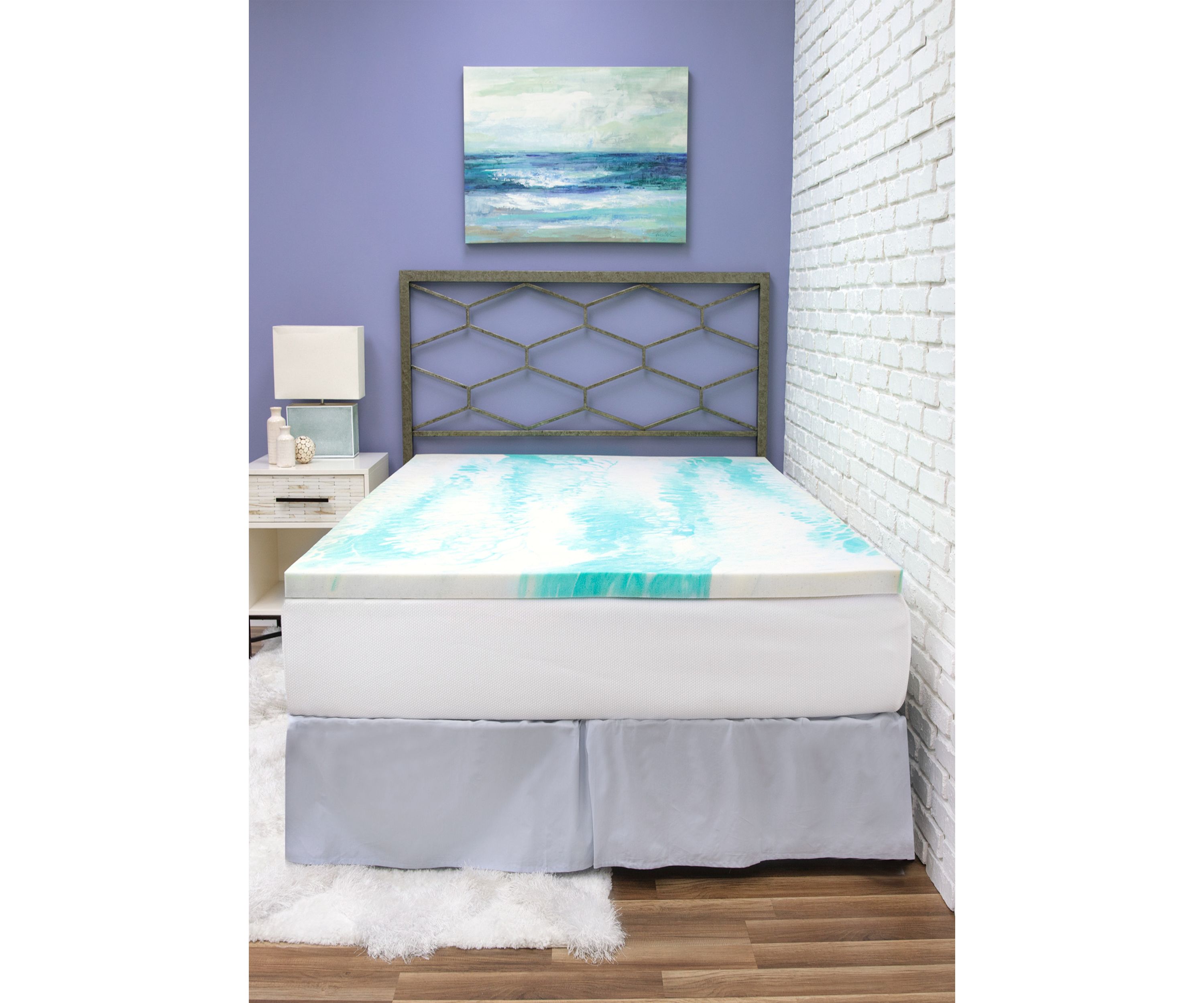2 Inch Gel Swirl Memory Foam Mattress Topper