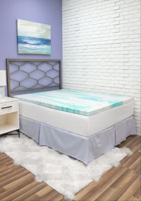 2 Inch Gel Swirl Memory Foam Mattress Topper