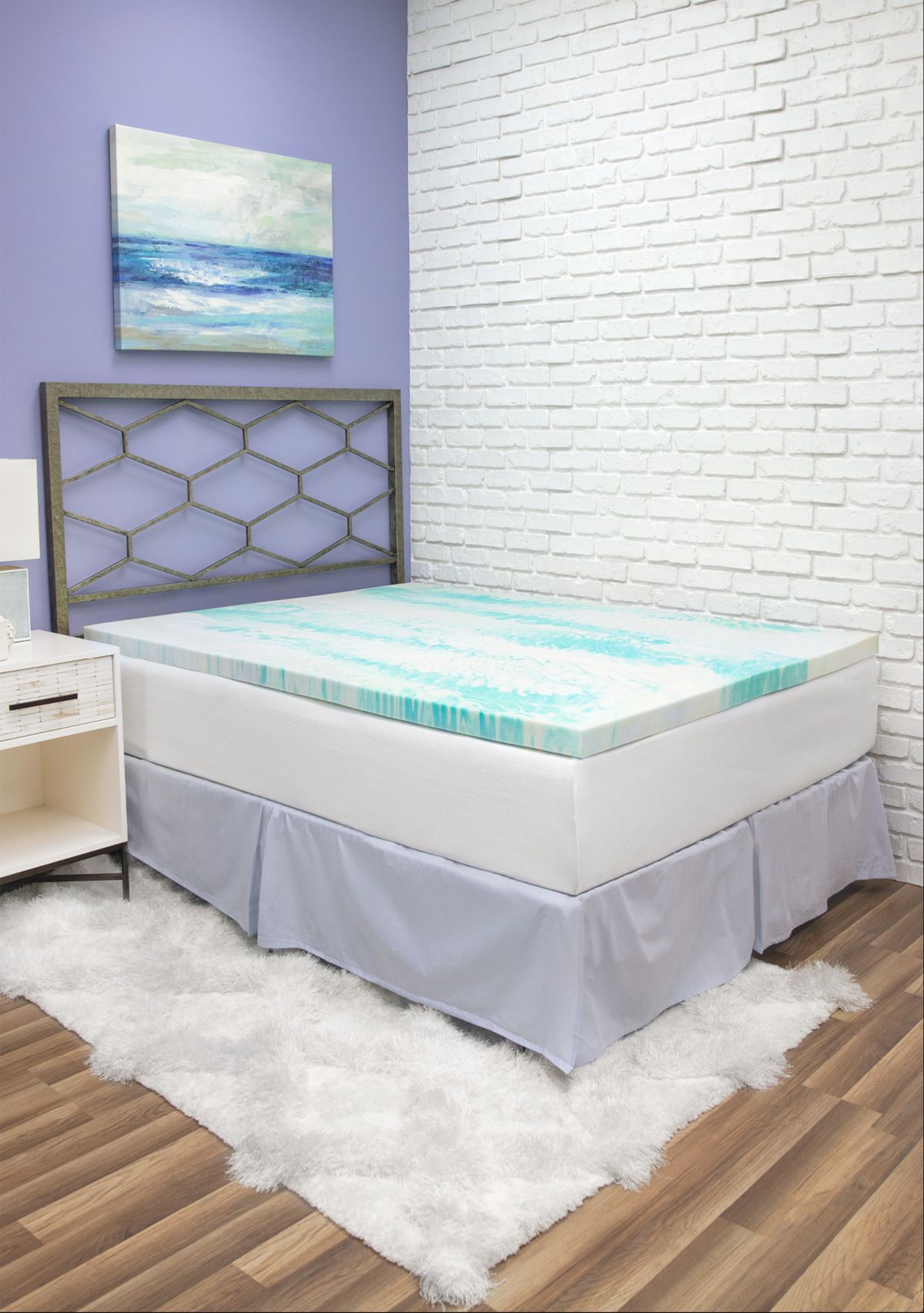 2 Inch Gel Swirl Memory Foam Mattress Topper