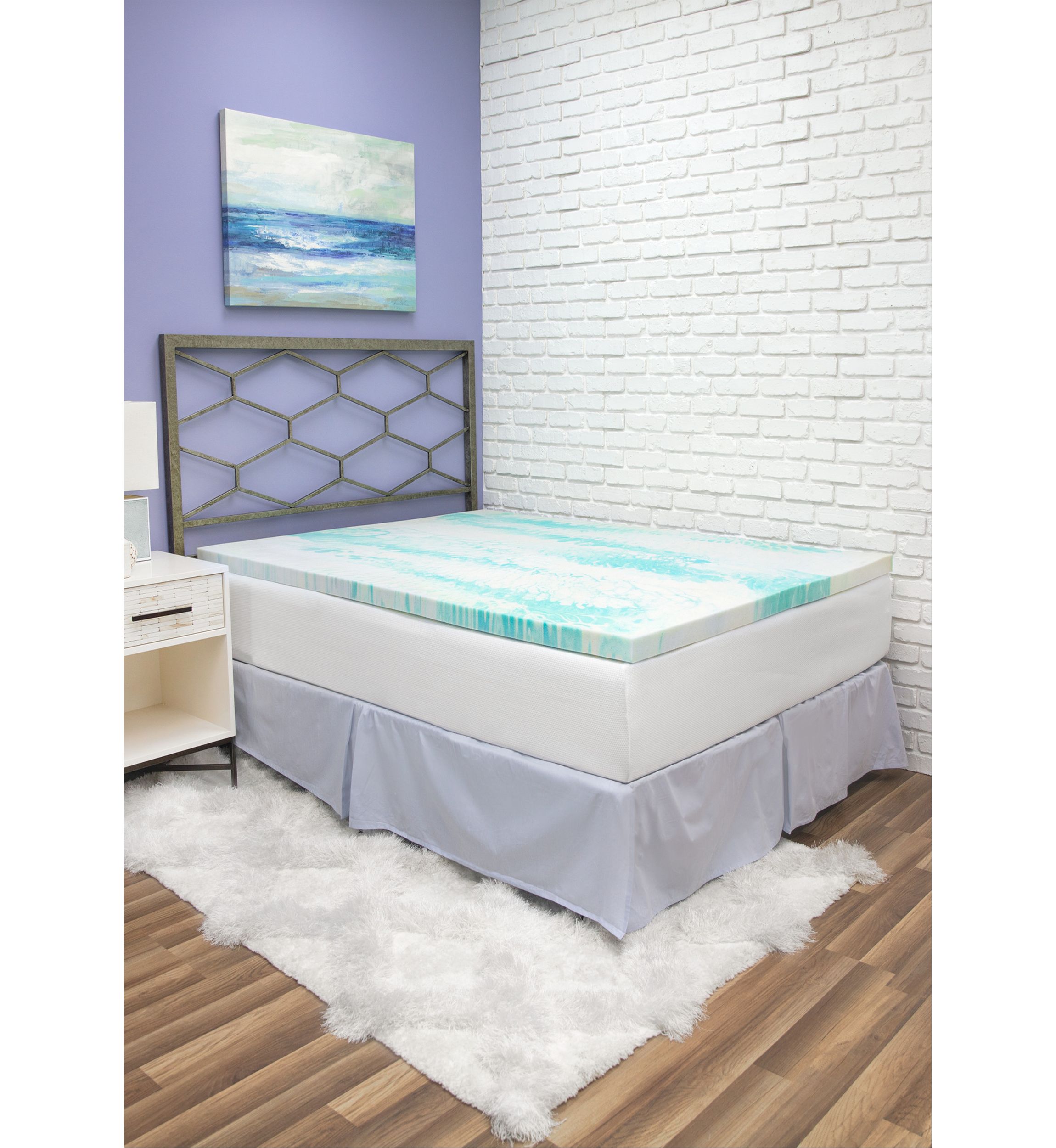2 Inch Gel Swirl Memory Foam Mattress Topper