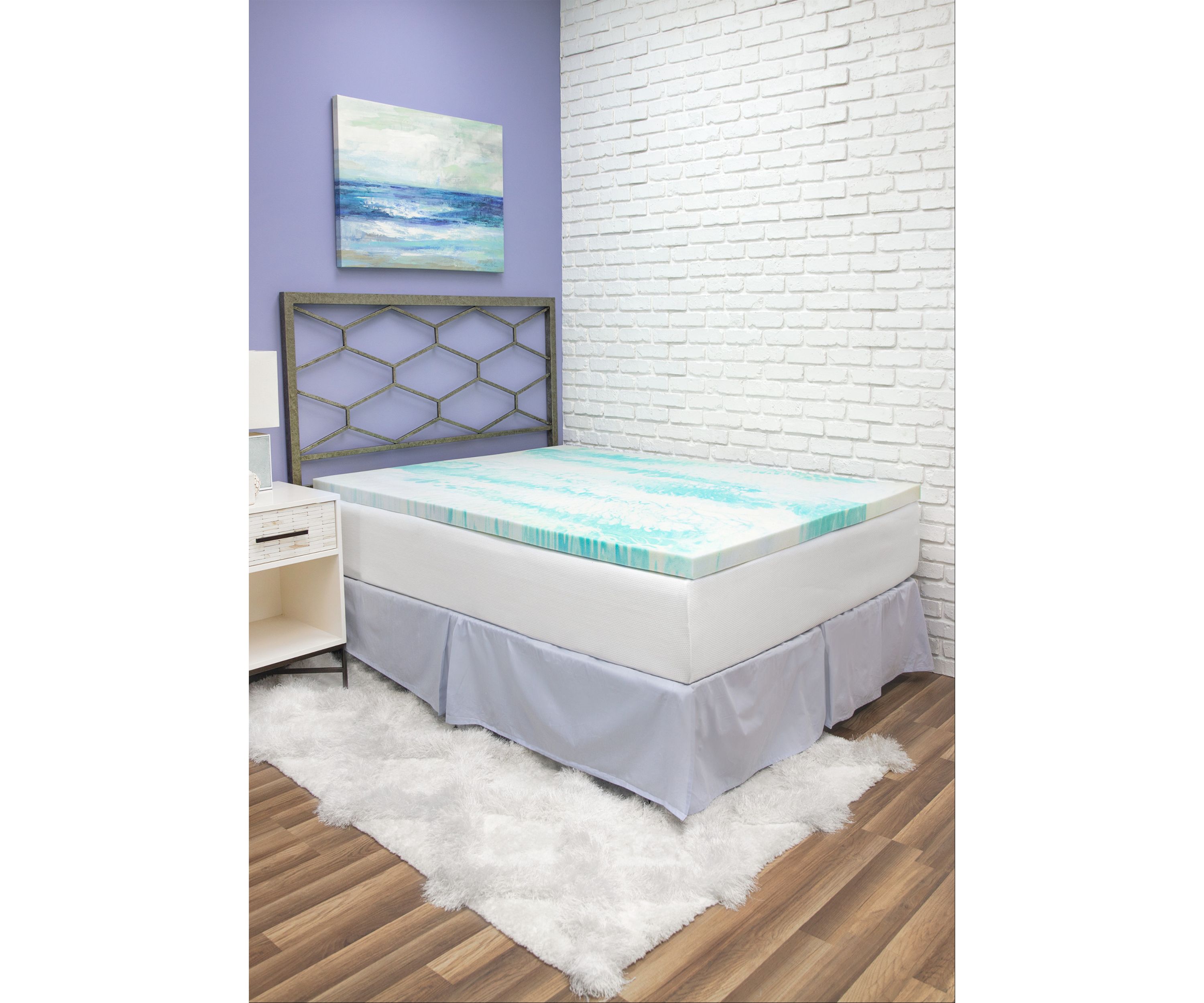 2 Inch Gel Swirl Memory Foam Mattress Topper