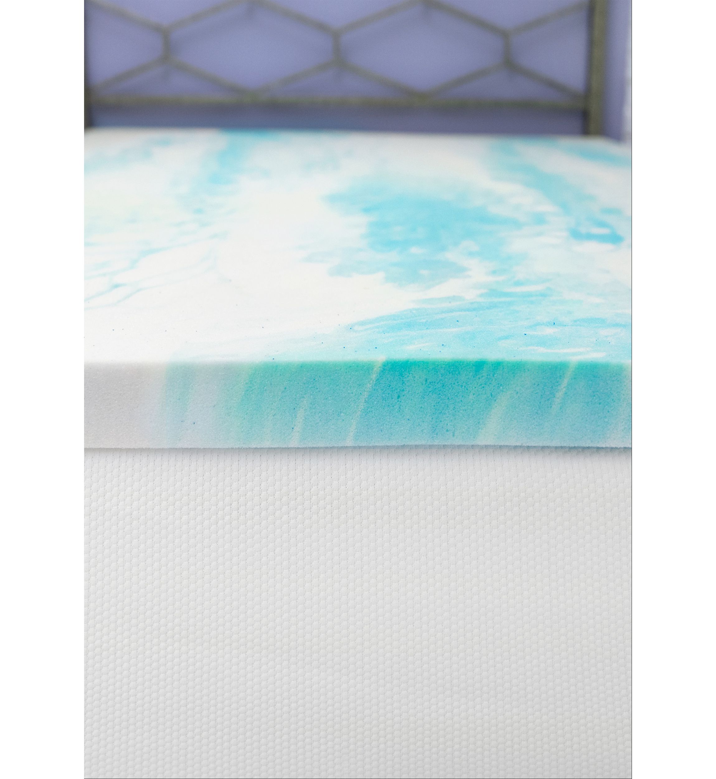 2 Inch Gel Swirl Memory Foam Mattress Topper