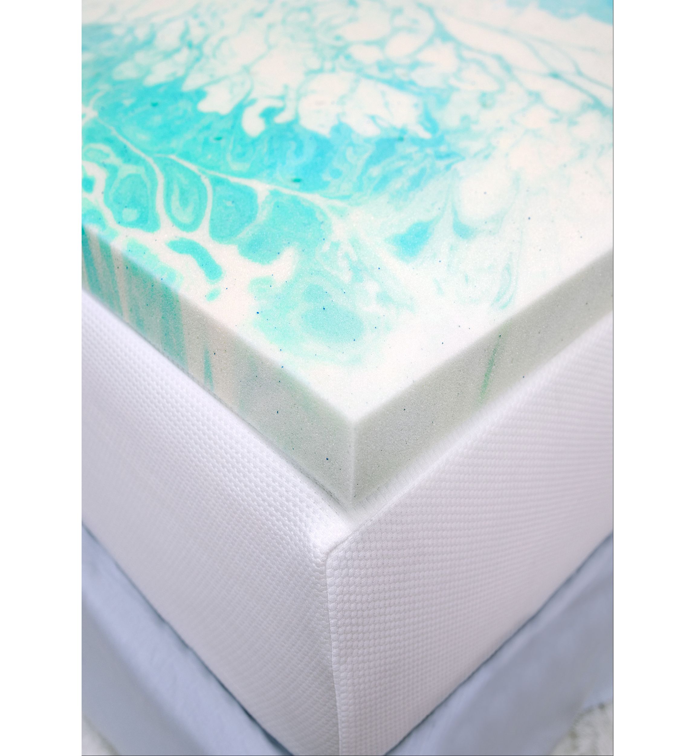 2 Inch Gel Swirl Memory Foam Mattress Topper