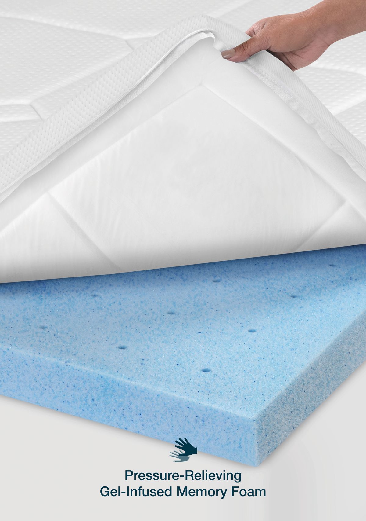 3 Inch Euro Majestic Gel Infused Memory Foam Mattress Topper