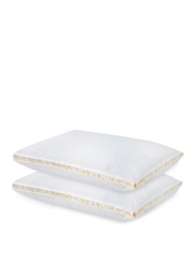 Perfect Fit Extra Firm Density Standard Size 233 Thread-Count Quilted Sidewall Pillow 2 Pack White