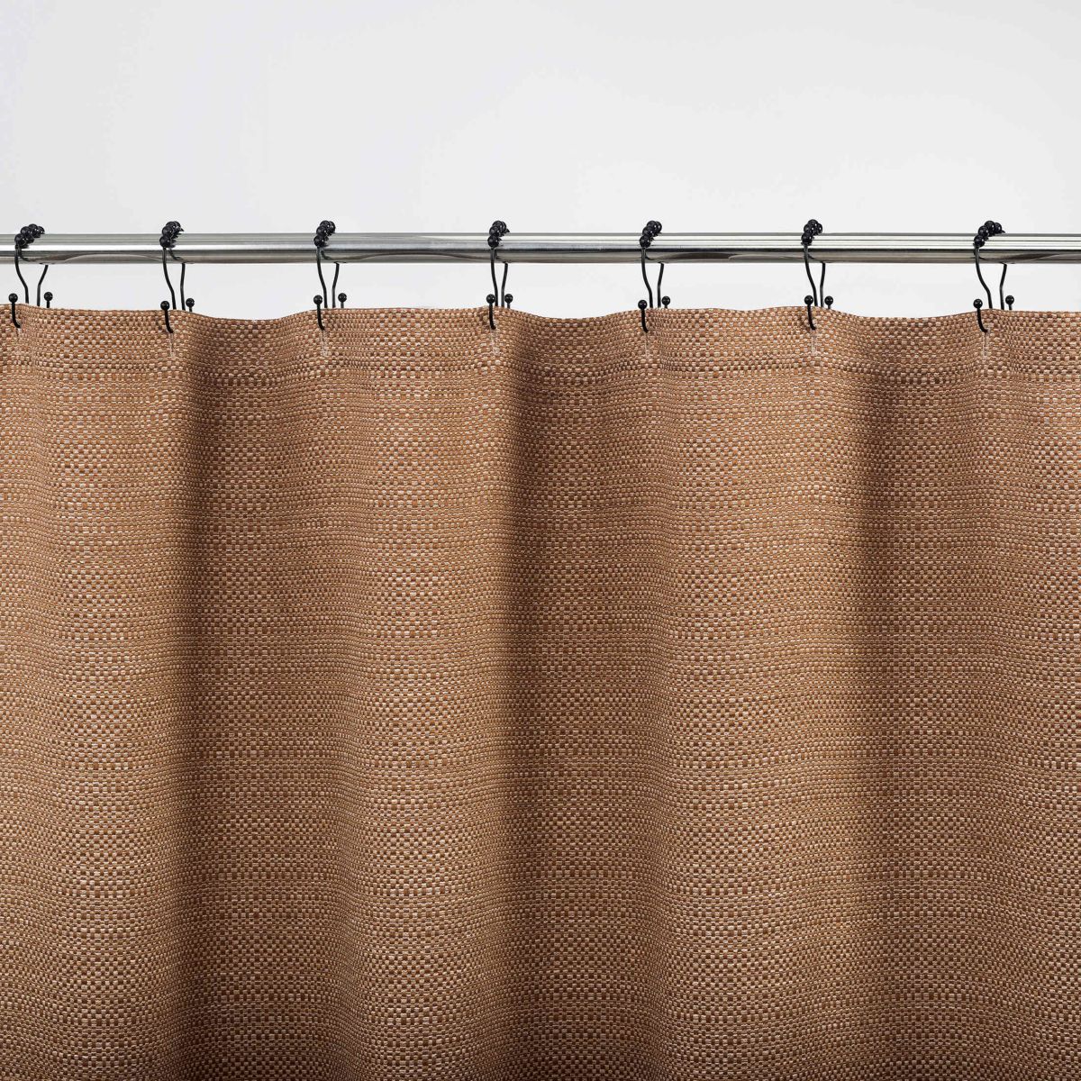 Suhana Contrast Tweed Buttonhole Shower Curtain