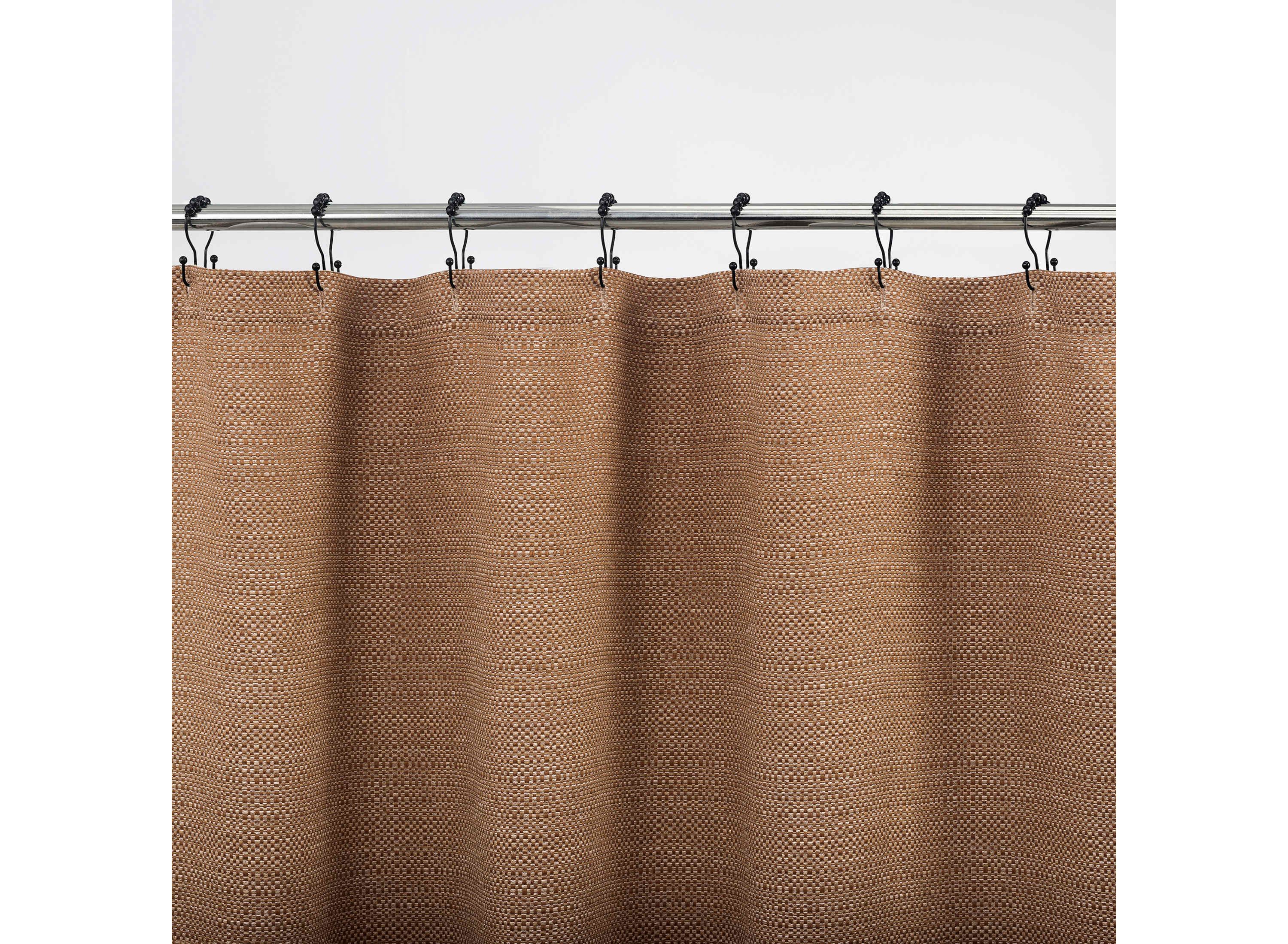 Suhana Contrast Tweed Buttonhole Shower Curtain