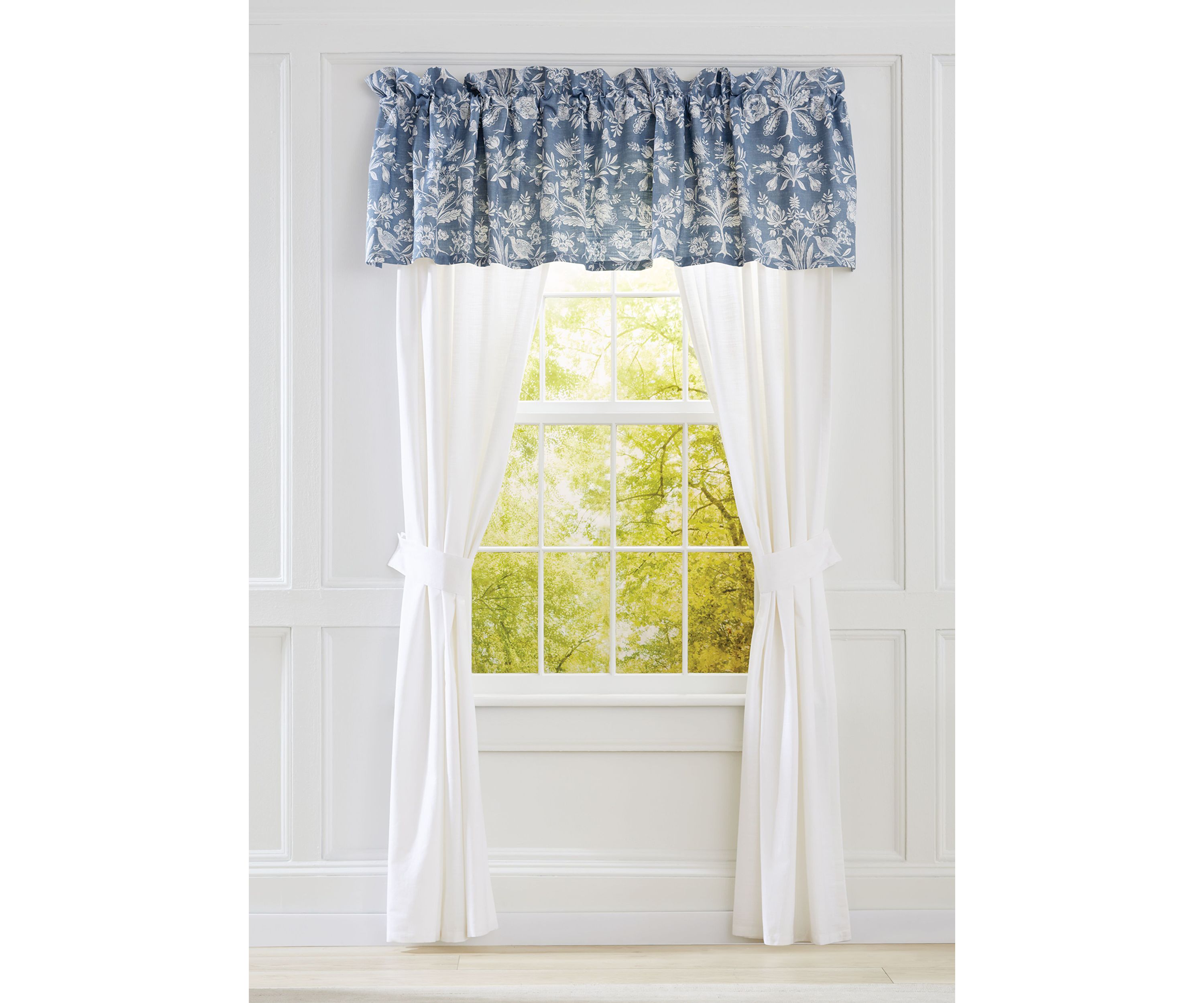 Avia Drapery Pair with Tie Backs