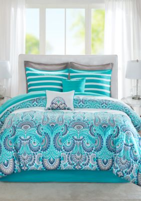 modern.southern.home.carrie 10 piece comforter bed in a bag