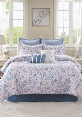 modern.southern.home.carrie 10 piece comforter bed in a bag