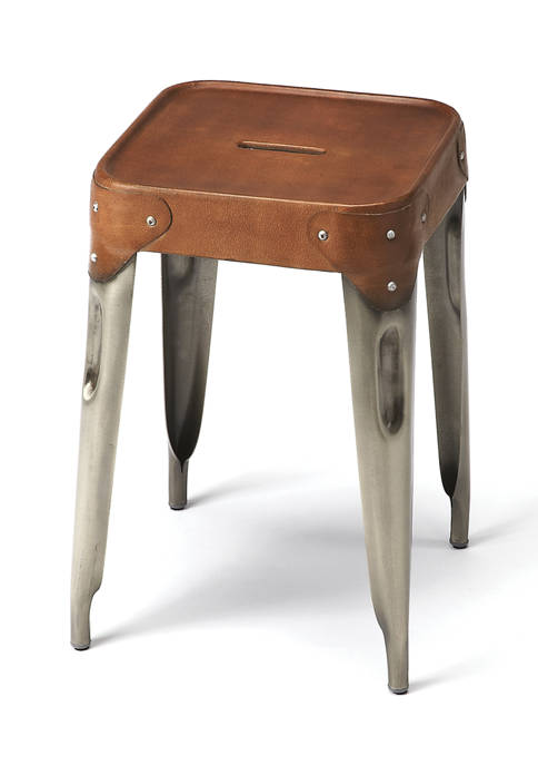 Connor Iron & Leather Counter Stool