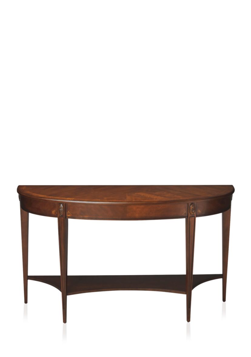 Astor Nutmeg Demilune Console Table