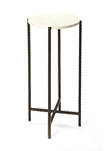 Nigella Round Marble & Metal Accent Table