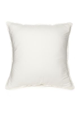 Home Accents White Ruffled Euro Sham Belk