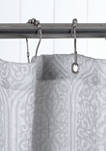 	  Shirin Fabric Shower Curtain with Metal Grommets 