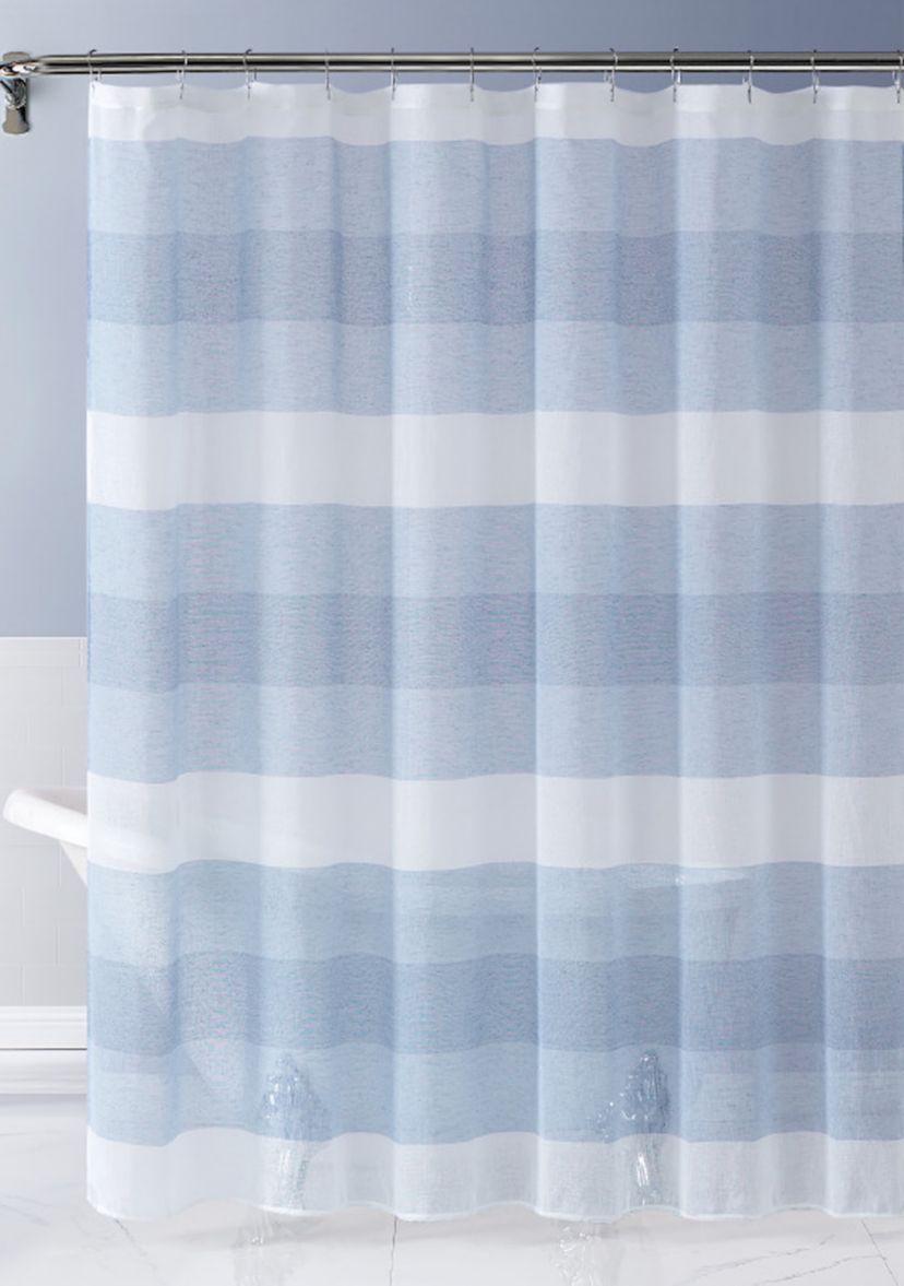 Chelsea Linen Striped Shower Curtain