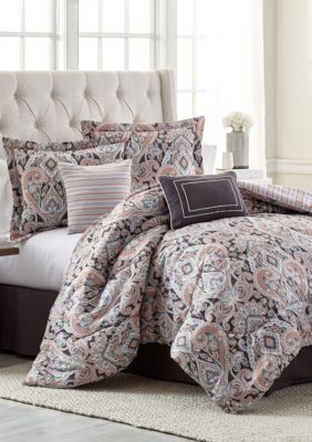 modern.southern.home.loretta 8 piece comforter bed in a ba