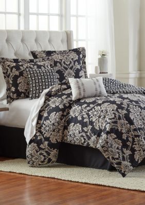 modern.southern.home.garnet 6 piece comforter bed in a ba