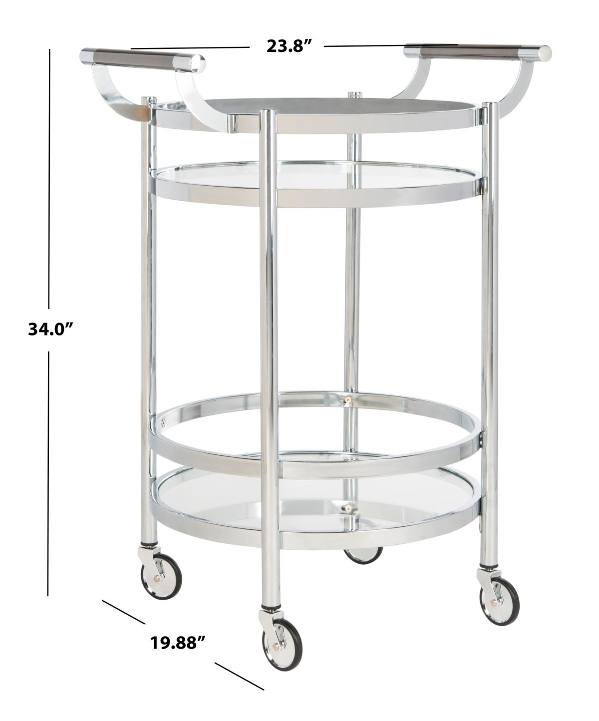 Sienna 2 Tier Bar Cart