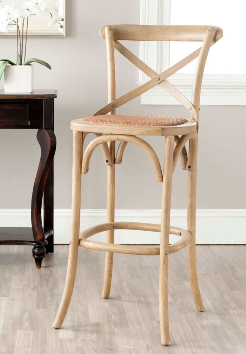 Franklin X Back Bar Stool