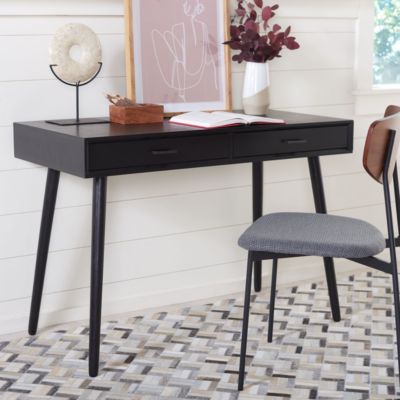 Safavieh O'Dwyer 2 Drawer Desk, Black