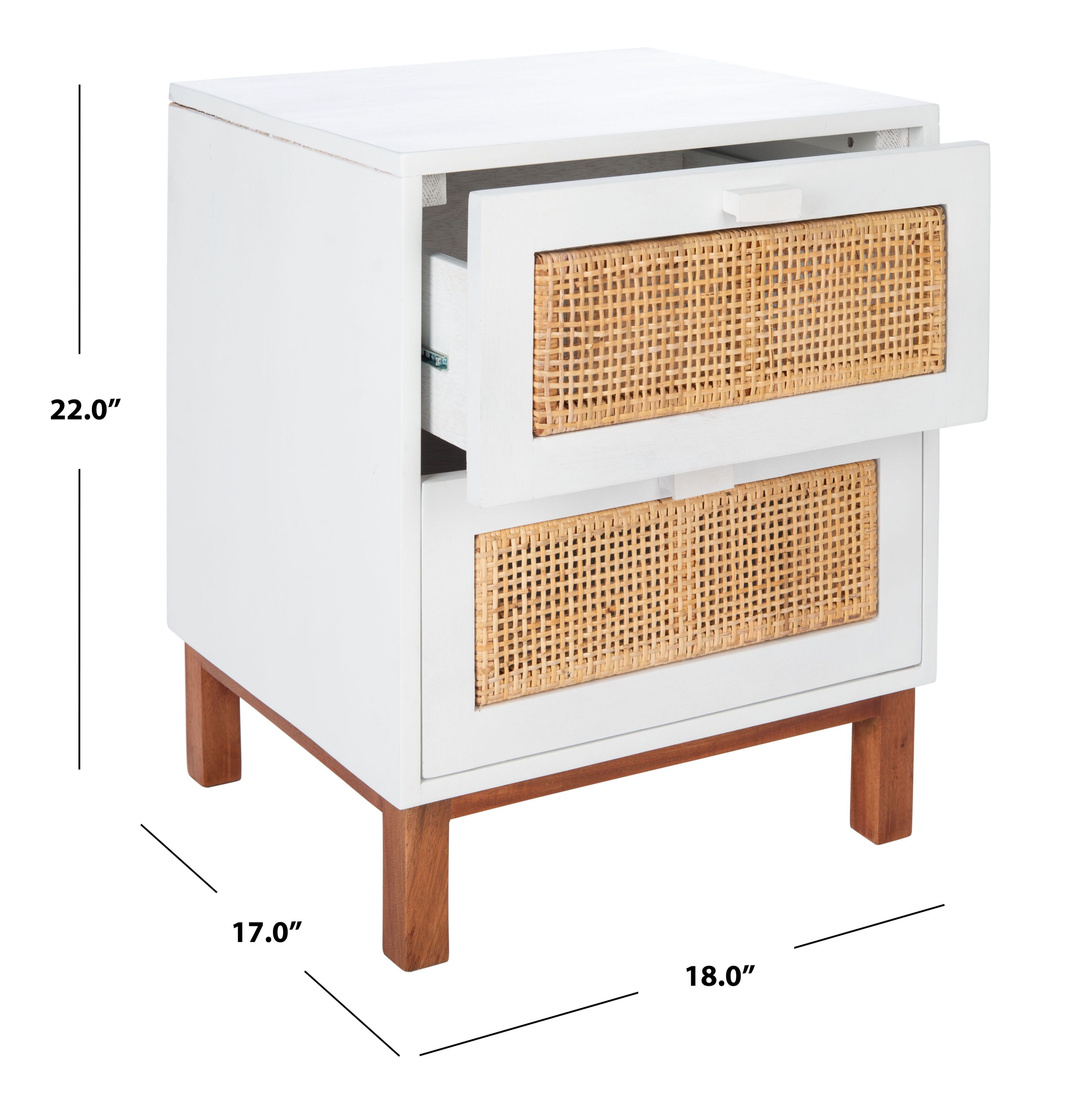 Erica 2 Drawer Nightstand