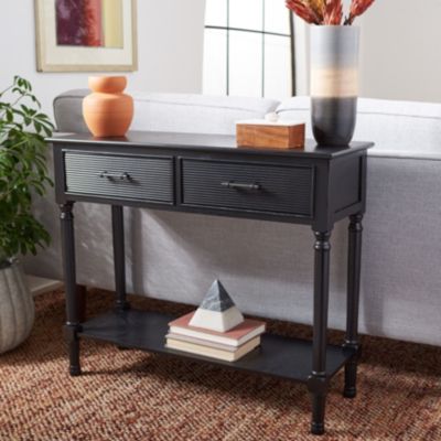 Safavieh Ryder 2Drw Console Table, Black
