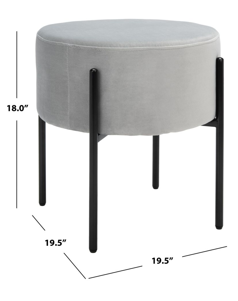 Lisbon Round Ottoman
